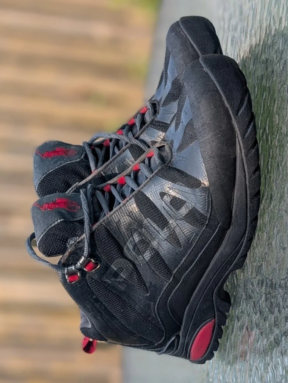 Polo Ralph Lauren Spielman Black Trail Hiking Boots Size US 10 Men's